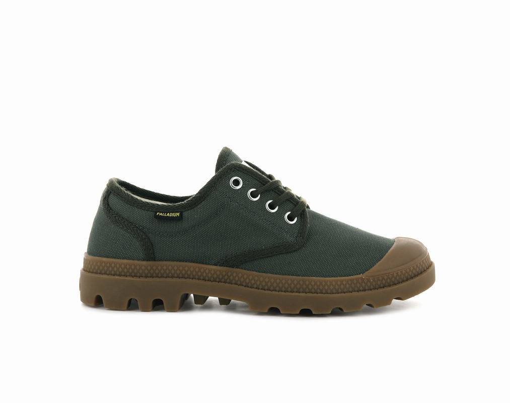 Palladium Pampa Oxford Originale Damen Schuhe Olivgrün ||971054-UCJ||